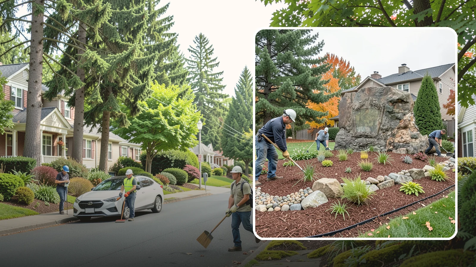 Decorative Rock Installation in Beaux Arts Village, King County, WA - Ornamental rock and decorative gravel installed for low-maintenance beds, borders, and accents.