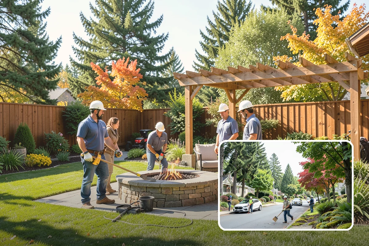 Decorative Rock Installation in Beaux Arts Village, King County, WA - Permanent cover that never needs replacing