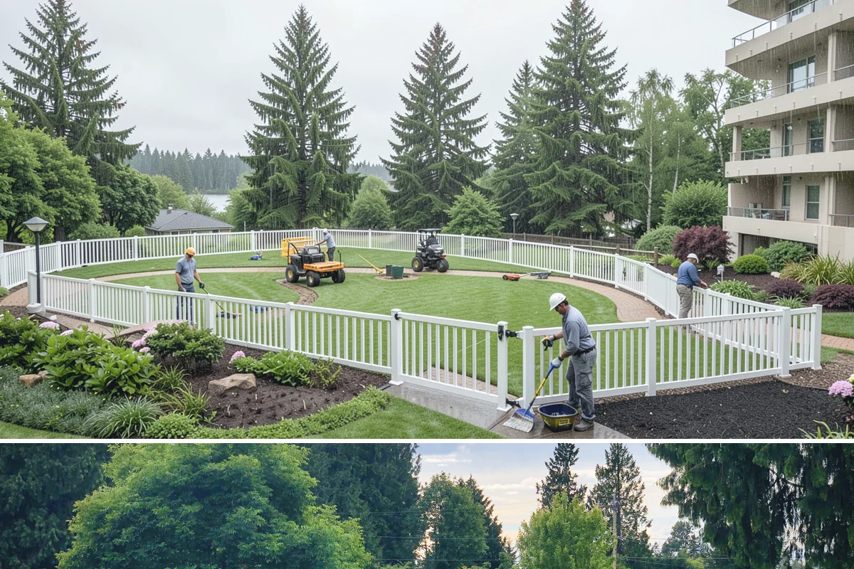 Decorative Rock Installation in Bonney Lake, Pierce County, WA - Can be installed year-round.