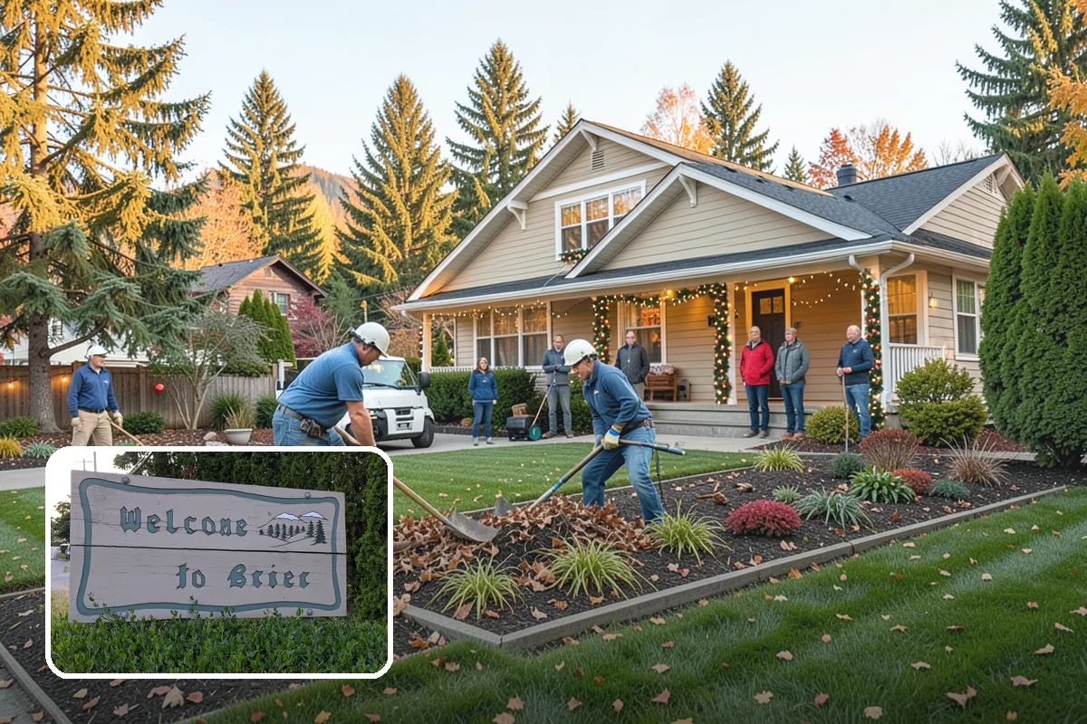 Decorative Rock Installation in Brier, Snohomish County, WA - Permanent cover that never needs replacing