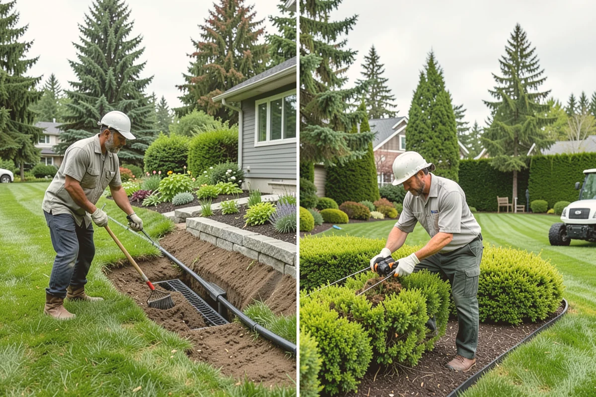 Decorative Rock Installation in Brier, Snohomish County, WA - Define and excavate the area