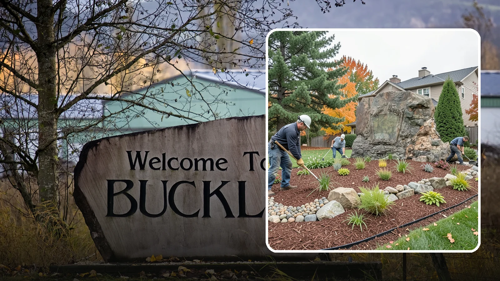 Decorative Rock Installation in Buckley, Pierce County, WA - Ornamental rock and decorative gravel installed for low-maintenance beds, borders, and accents.