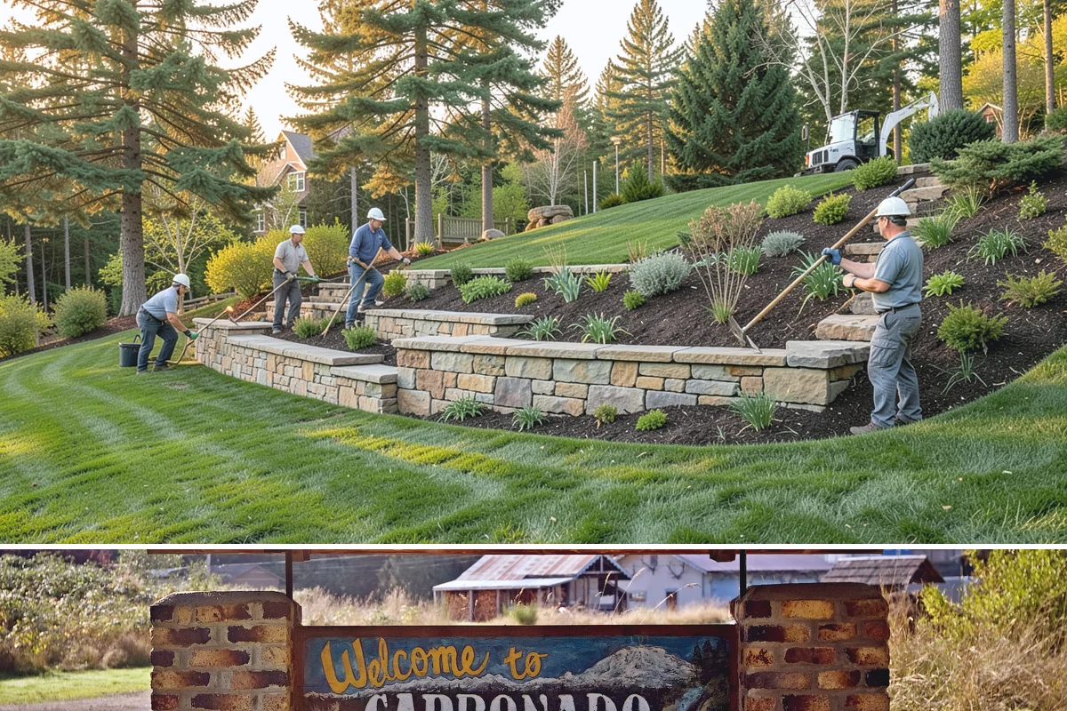 Decorative Rock Installation in Carbonado, Pierce County, WA - Can be installed year-round.