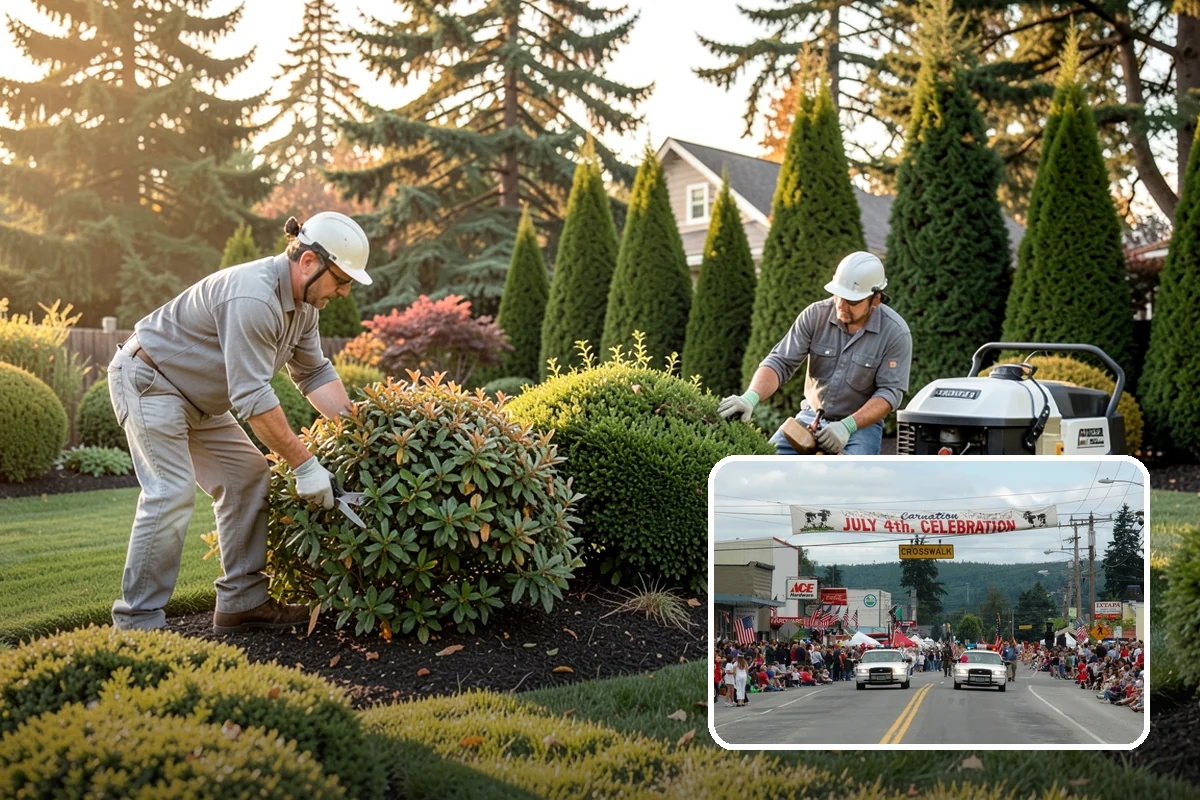 Decorative Rock Installation in Carnation, King County, WA - Permanent cover that never needs replacing