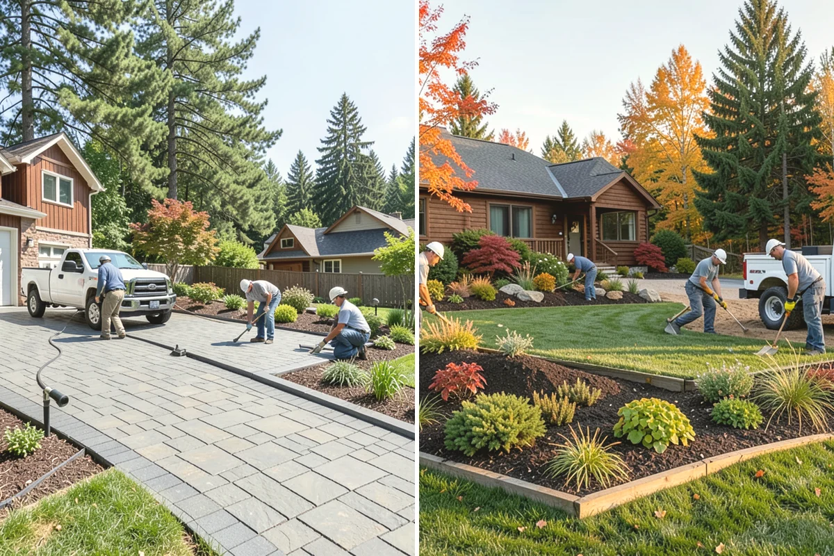 Decorative Rock Installation in Covington, King County, WA - Define and excavate the area