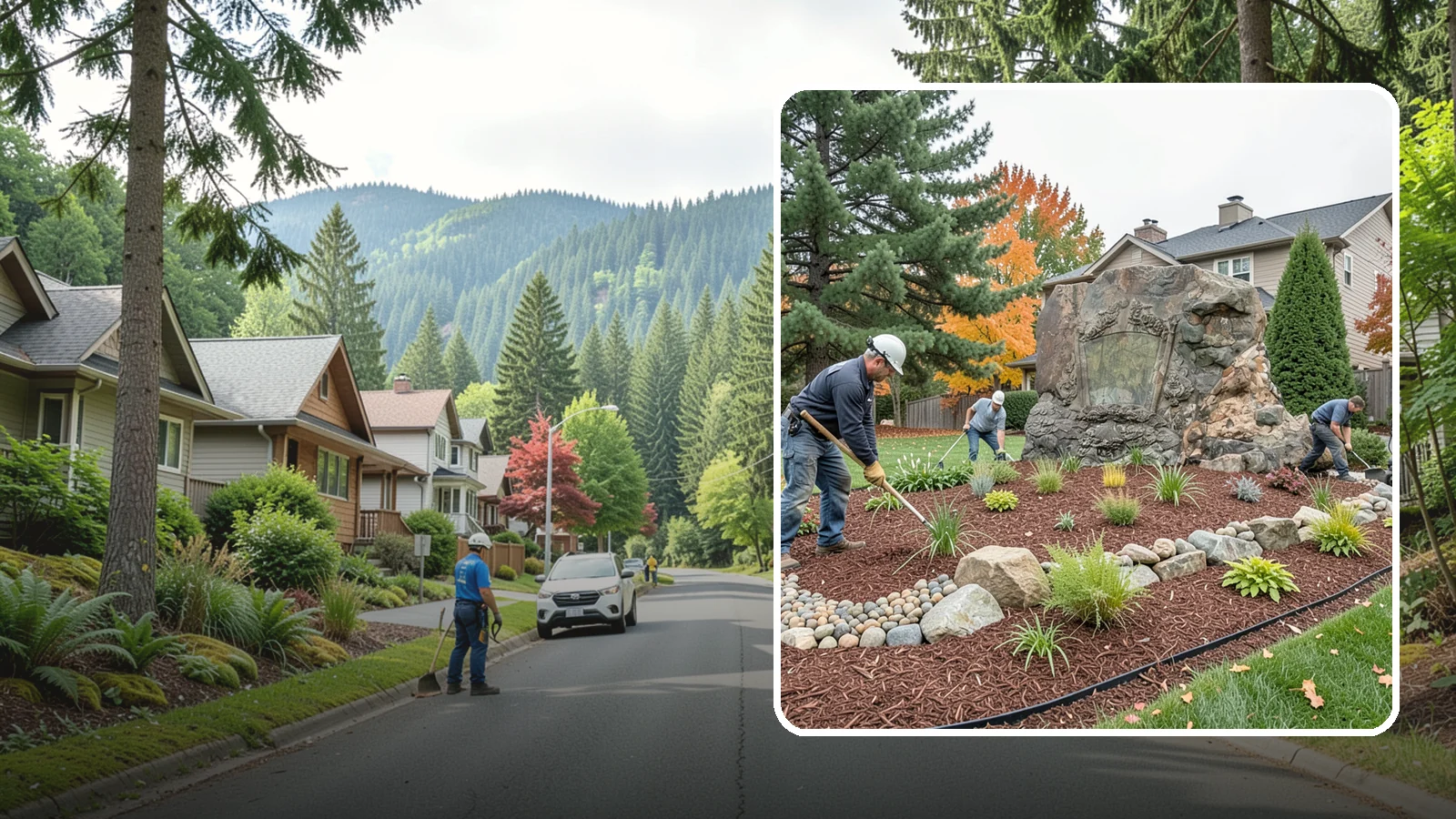 Decorative Rock Installation in Darrington, Snohomish County, WA - Ornamental rock and decorative gravel installed for low-maintenance beds, borders, and accents.