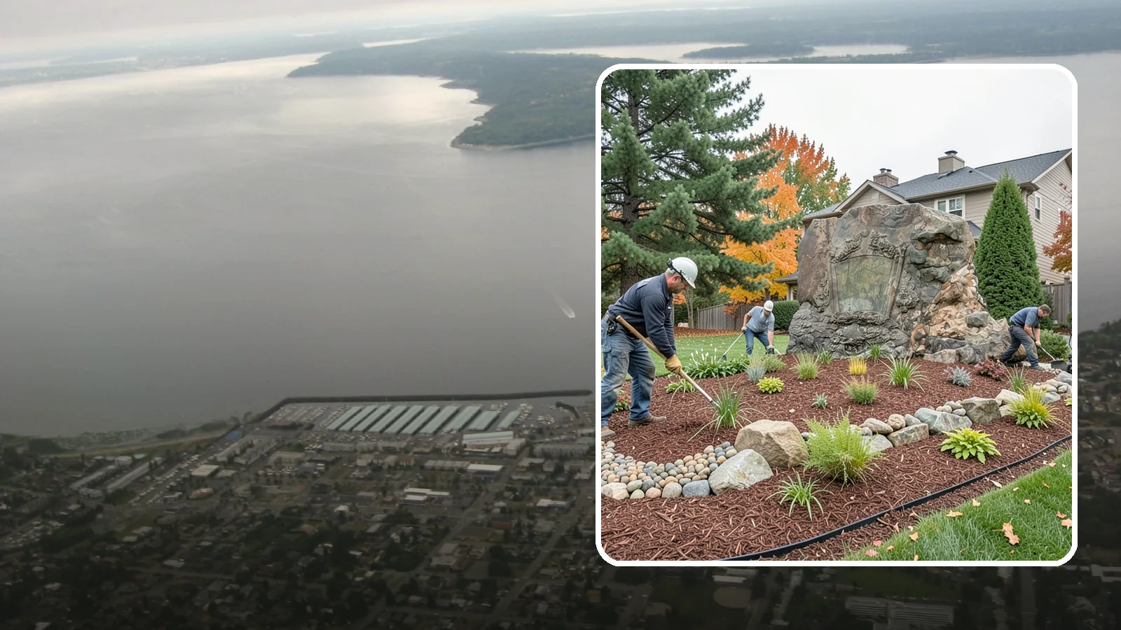 Decorative Rock Installation in Des Moines, King County, WA - Ornamental rock and decorative gravel installed for low-maintenance beds, borders, and accents.