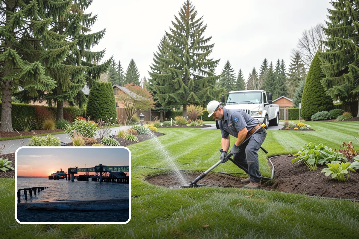 Decorative Rock Installation in Edmonds, Snohomish County, WA - Permanent cover that never needs replacing
