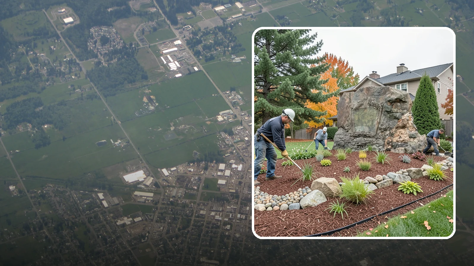 Decorative Rock Installation in Enumclaw, King County, WA - Ornamental rock and decorative gravel installed for low-maintenance beds, borders, and accents.
