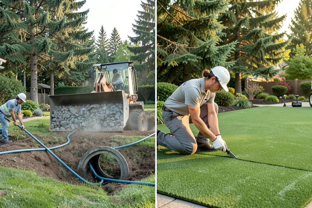 Decorative Rock Installation in Everett, Snohomish County, WA - Define and excavate the area