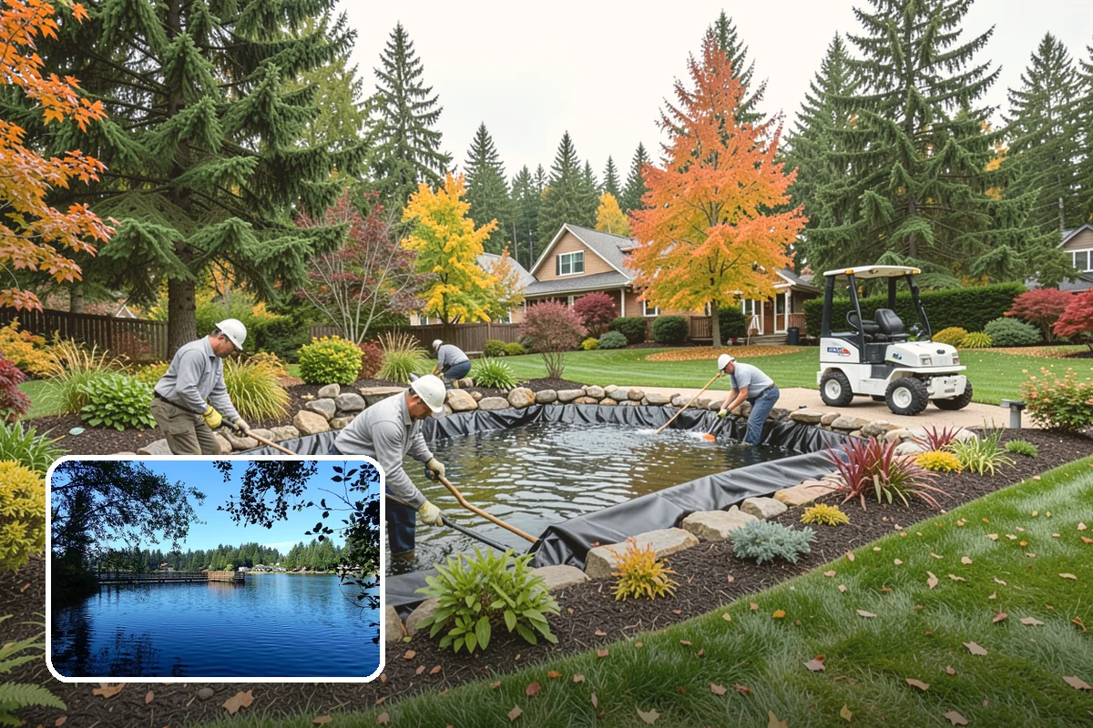 Decorative Rock Installation in Federal Way, King County, WA - Permanent cover that never needs replacing