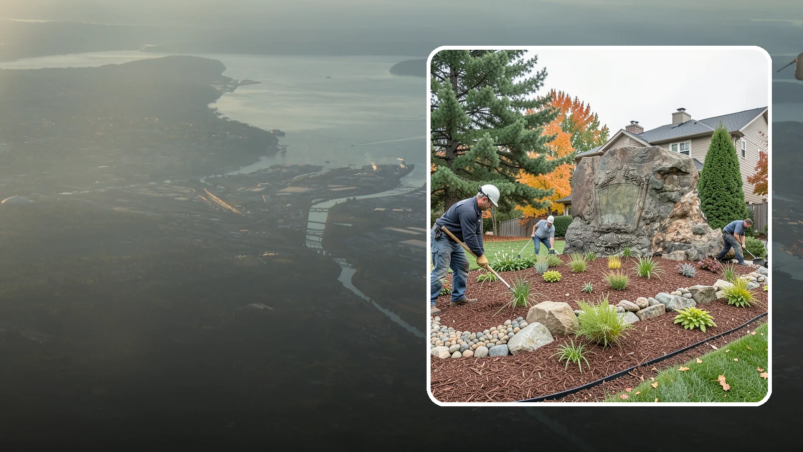 Decorative Rock Installation in Fife, Pierce County, WA - Ornamental rock and decorative gravel installed for low-maintenance beds, borders, and accents.