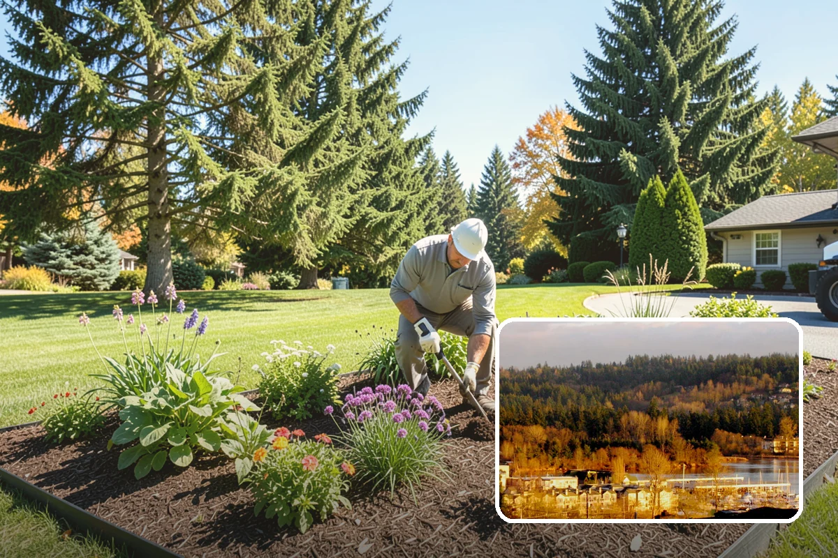 Decorative Rock Installation in Kenmore, King County, WA - Permanent cover that never needs replacing