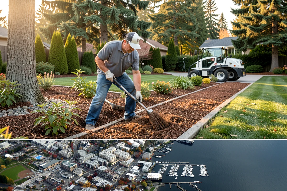 Decorative Rock Installation in Kirkland, King County, WA - Can be installed year-round.