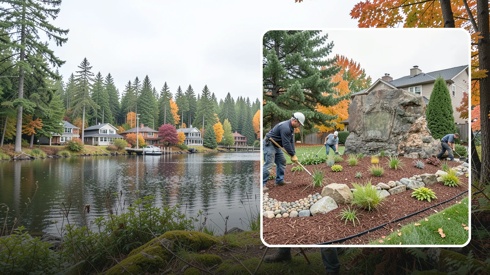 Decorative Rock Installation in La Conner, Skagit County, WA - Ornamental rock and decorative gravel installed for low-maintenance beds, borders, and accents.