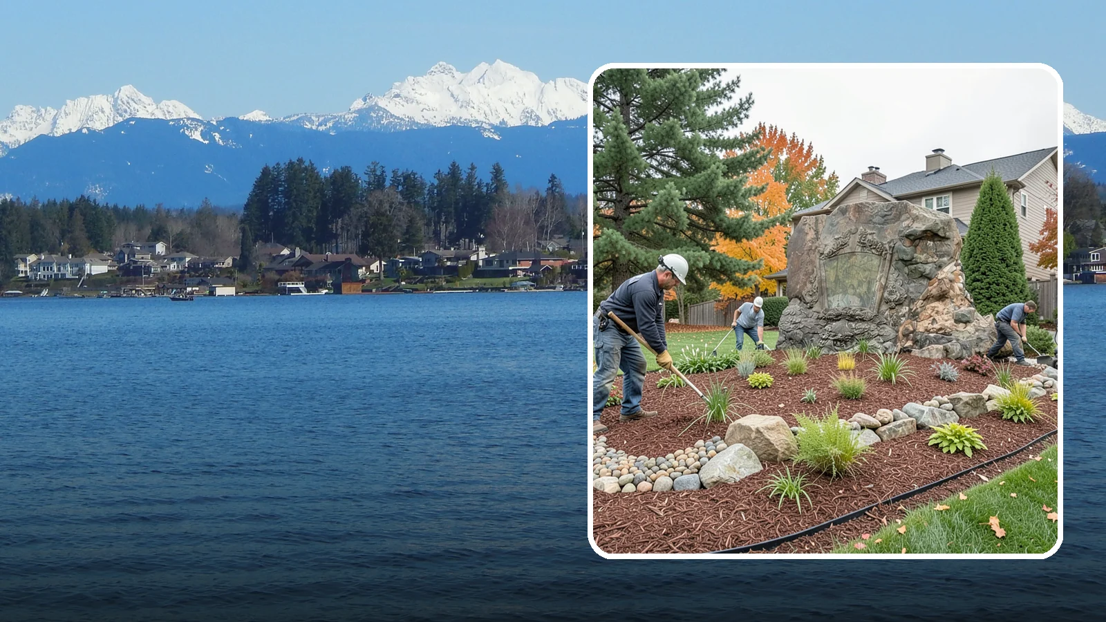 Decorative Rock Installation in Lake Stevens, Snohomish County, WA - Ornamental rock and decorative gravel installed for low-maintenance beds, borders, and accents.