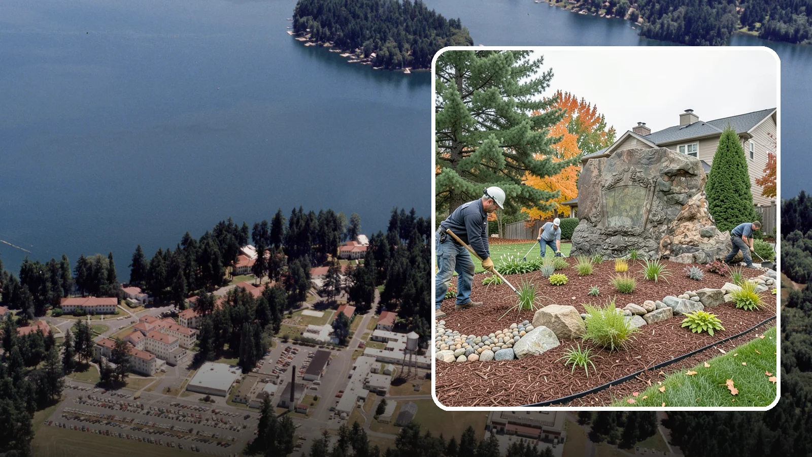 Decorative Rock Installation in Lakewood, Pierce County, WA - Ornamental rock and decorative gravel installed for low-maintenance beds, borders, and accents.