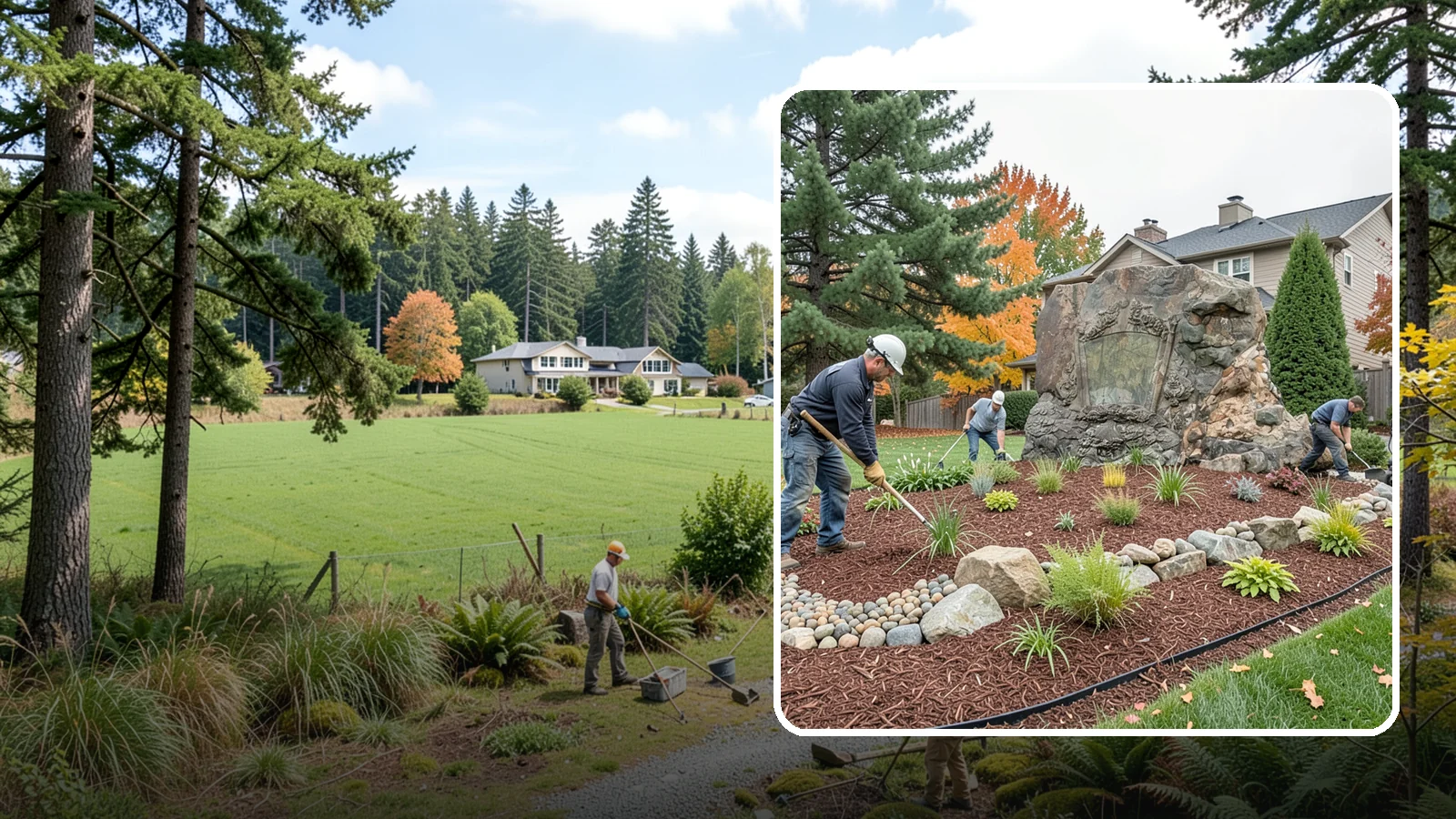 Decorative Rock Installation in Lyman, Skagit County, WA - Ornamental rock and decorative gravel installed for low-maintenance beds, borders, and accents.