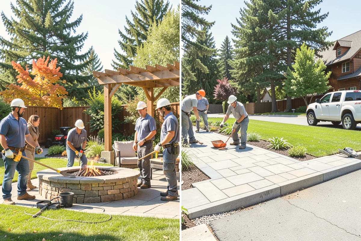 Decorative Rock Installation in Lynnwood, Snohomish County, WA - Define and excavate the area