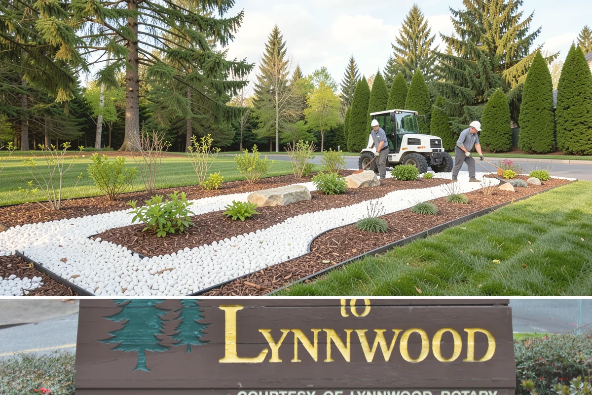 Decorative Rock Installation in Lynnwood, Snohomish County, WA - Can be installed year-round.