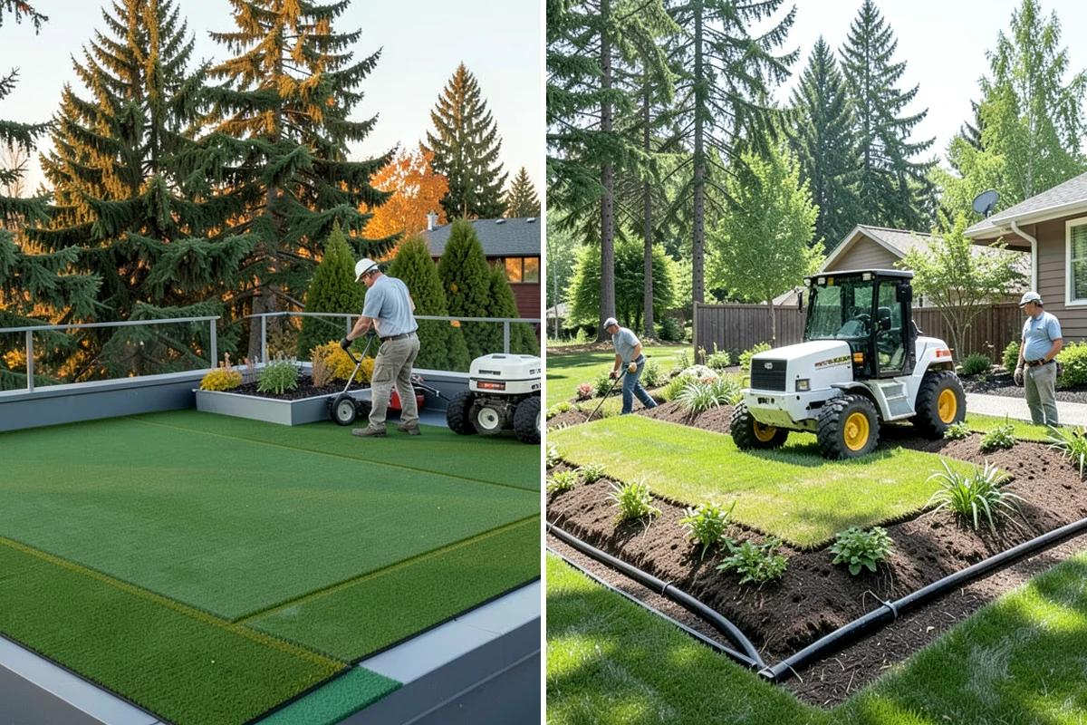 Decorative Rock Installation in Maple Valley, King County, WA - Define and excavate the area