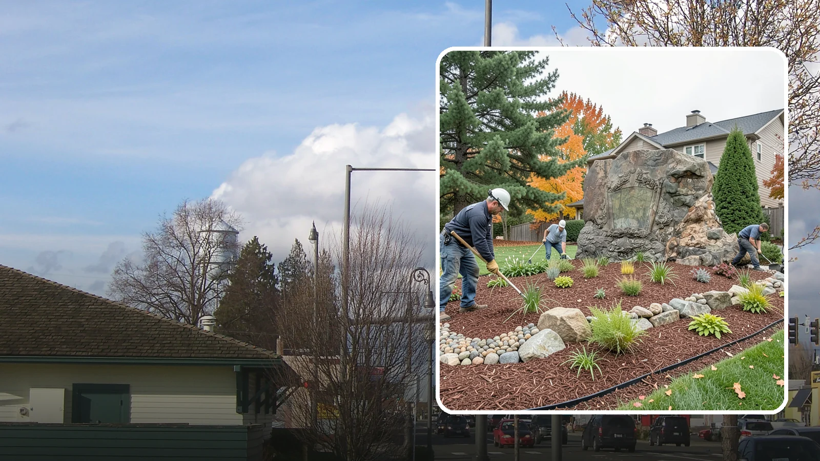 Decorative Rock Installation in Marysville, Snohomish County, WA - Ornamental rock and decorative gravel installed for low-maintenance beds, borders, and accents.