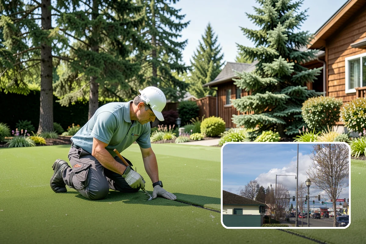 Decorative Rock Installation in Marysville, Snohomish County, WA - Permanent cover that never needs replacing