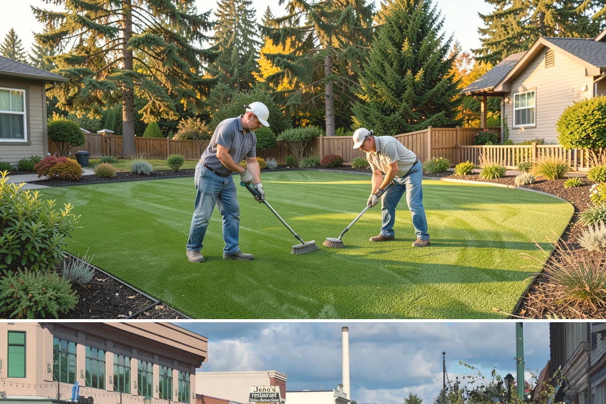Decorative Rock Installation in Monroe, Snohomish County, WA - Can be installed year-round.
