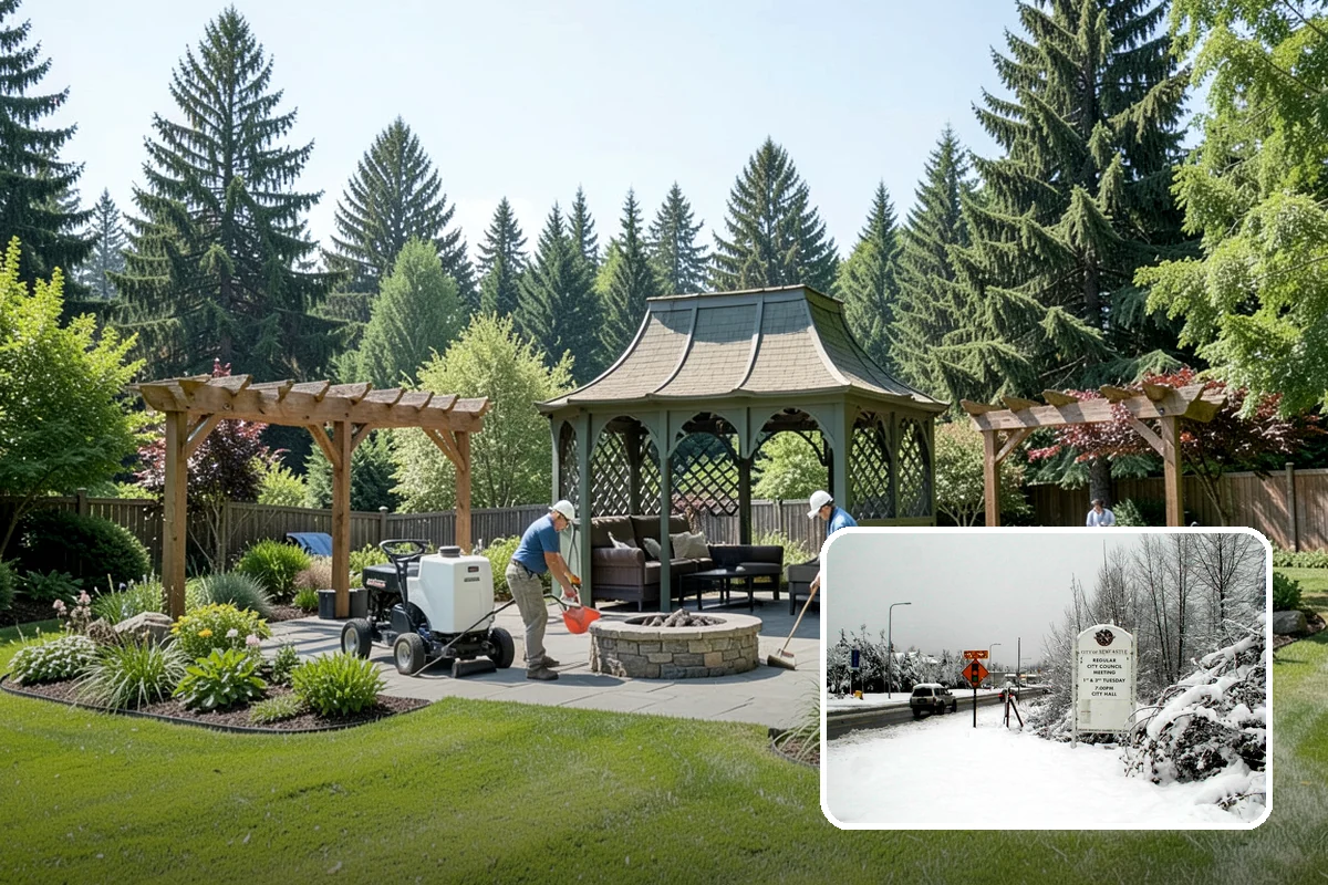 Decorative Rock Installation in Newcastle, King County, WA - Permanent cover that never needs replacing