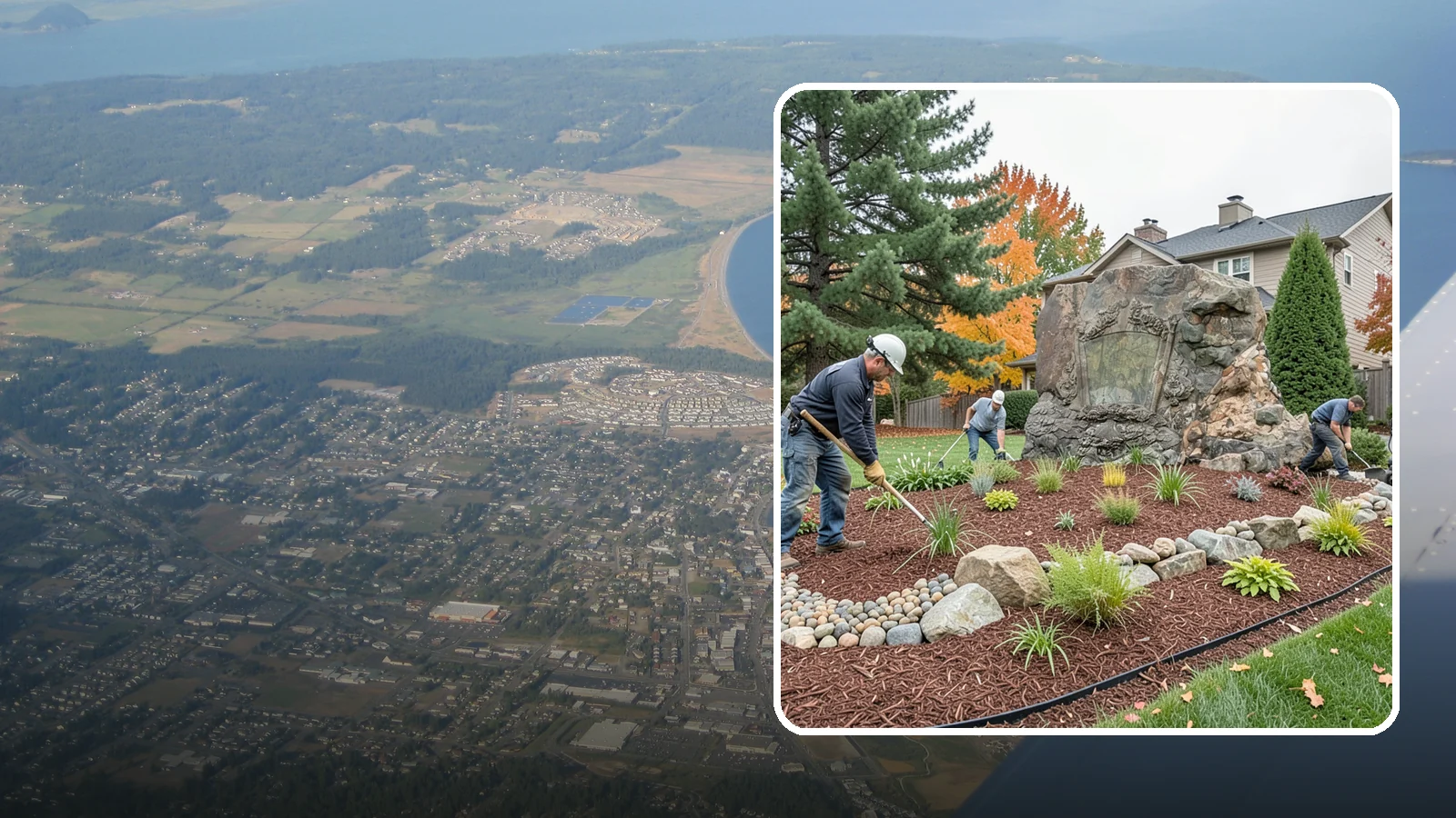 Decorative Rock Installation in Oak Harbor, Island County, WA - Ornamental rock and decorative gravel installed for low-maintenance beds, borders, and accents.