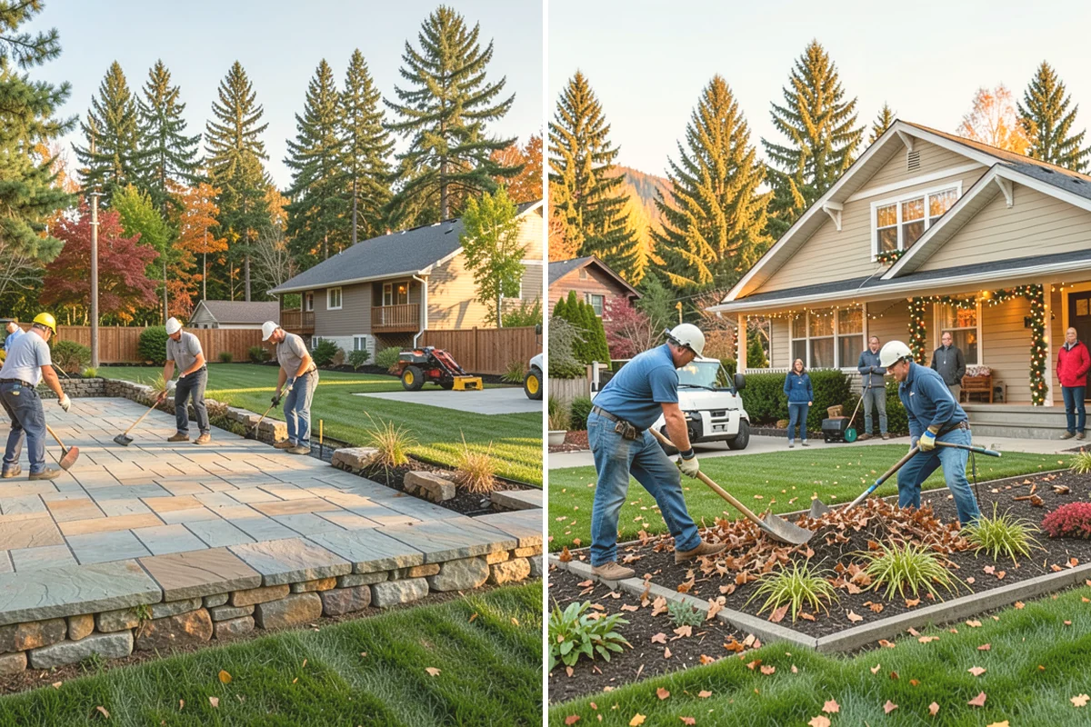 Decorative Rock Installation in Orting, Pierce County, WA - Define and excavate the area