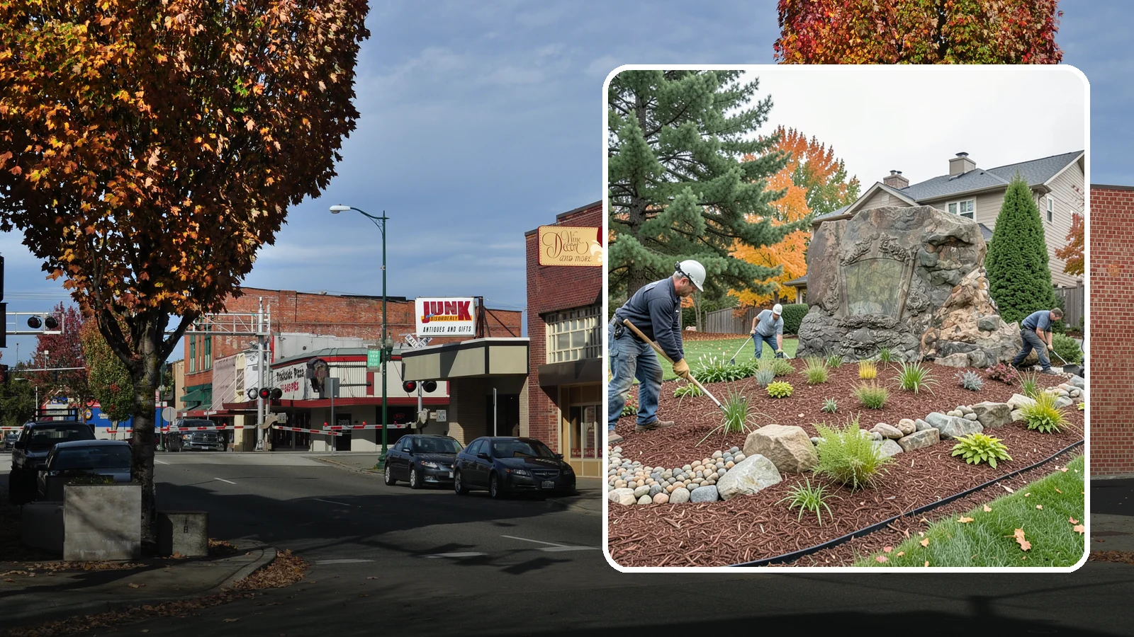 Decorative Rock Installation in Puyallup, Pierce County, WA - Ornamental rock and decorative gravel installed for low-maintenance beds, borders, and accents.