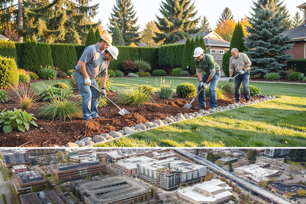 Decorative Rock Installation in Redmond, King County, WA - Can be installed year-round.
