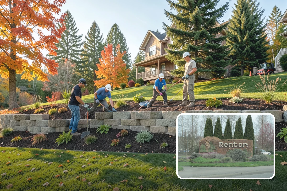 Decorative Rock Installation in Renton, King County, WA - Permanent cover that never needs replacing