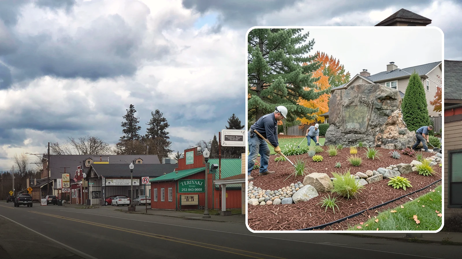 Decorative Rock Installation in Roy, Pierce County, WA - Ornamental rock and decorative gravel installed for low-maintenance beds, borders, and accents.