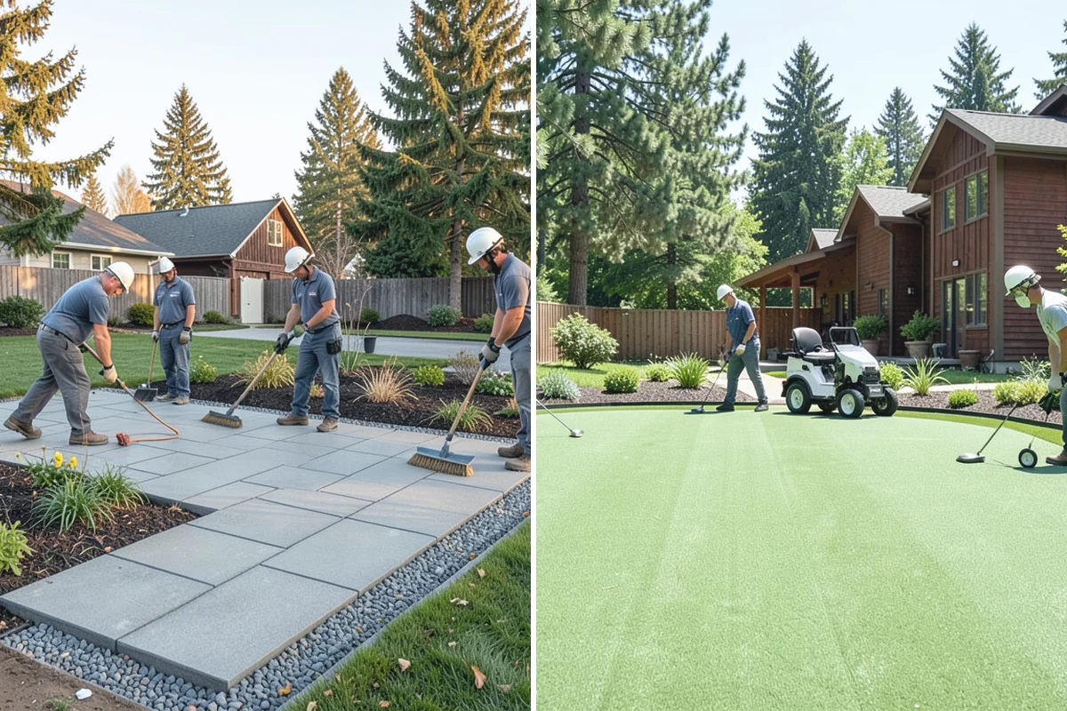 Decorative Rock Installation in Roy, Pierce County, WA - Define and excavate the area