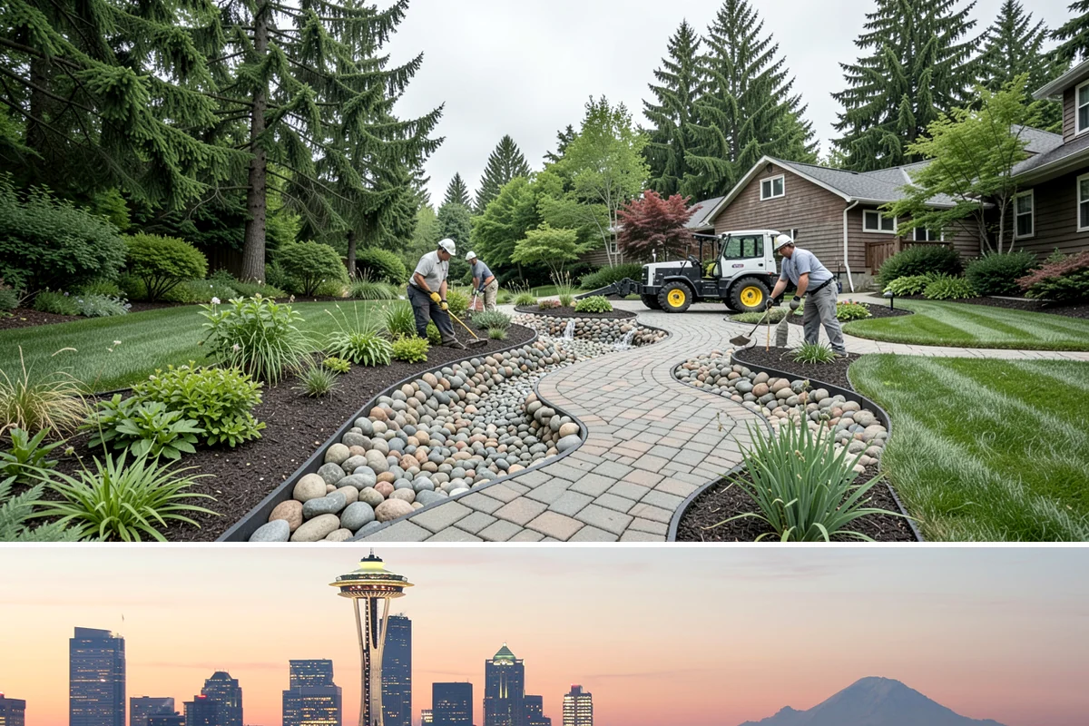 Decorative Rock Installation in Seattle, King County, WA - Can be installed year-round.