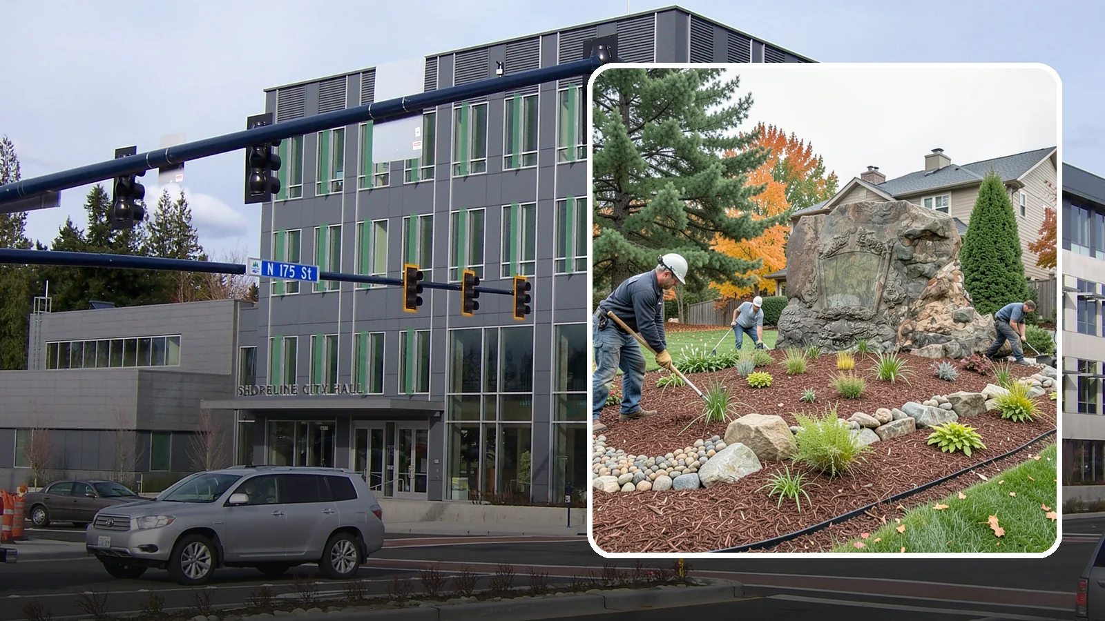 Decorative Rock Installation in Shoreline, King County, WA - Ornamental rock and decorative gravel installed for low-maintenance beds, borders, and accents.