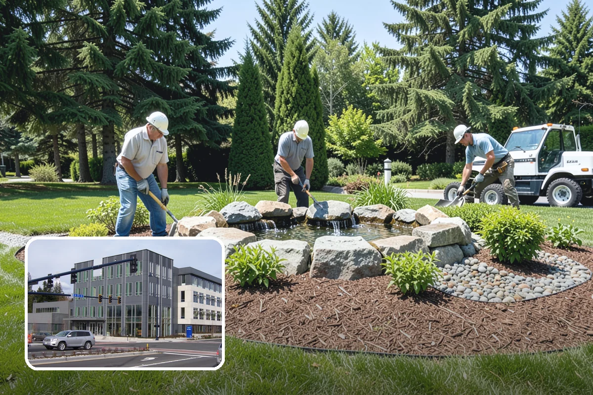 Decorative Rock Installation in Shoreline, King County, WA - Permanent cover that never needs replacing