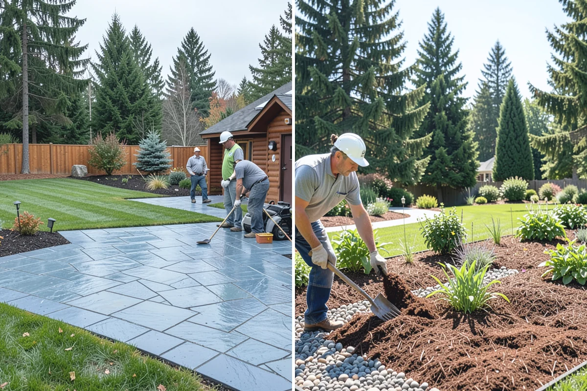 Decorative Rock Installation in South Prairie, Pierce County, WA - Define and excavate the area