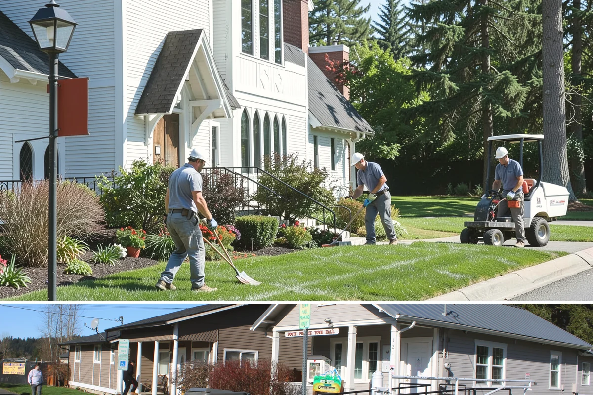 Decorative Rock Installation in South Prairie, Pierce County, WA - Can be installed year-round.