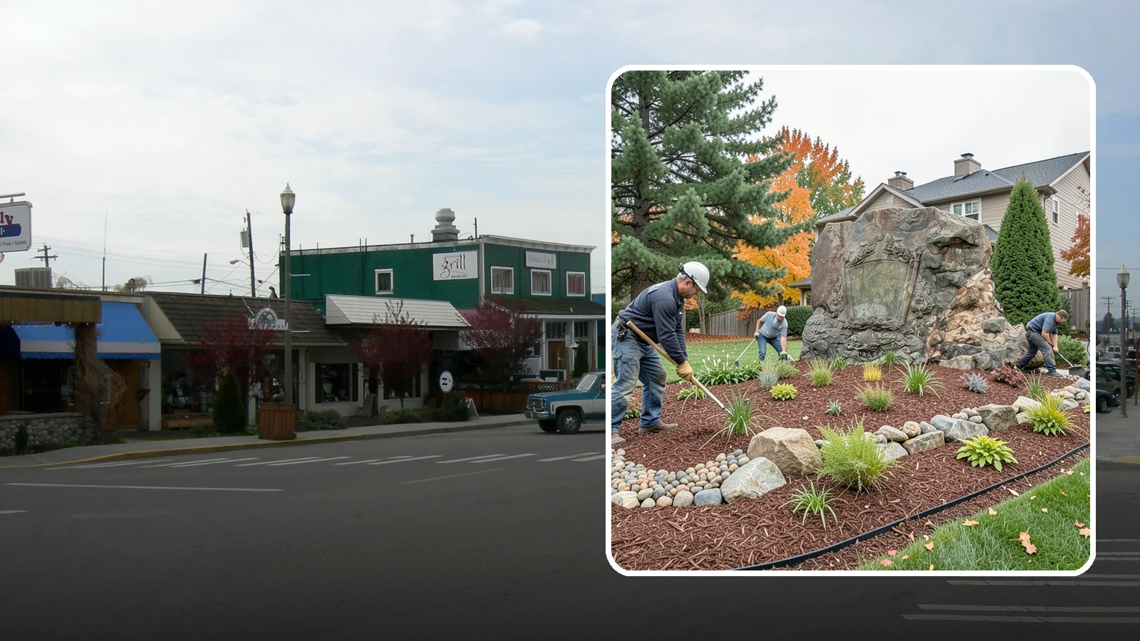Decorative Rock Installation in Stanwood, Snohomish County, WA - Ornamental rock and decorative gravel installed for low-maintenance beds, borders, and accents.