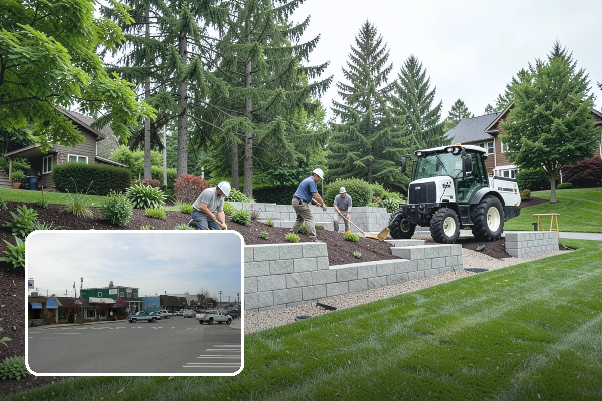 Decorative Rock Installation in Stanwood, Snohomish County, WA - Permanent cover that never needs replacing