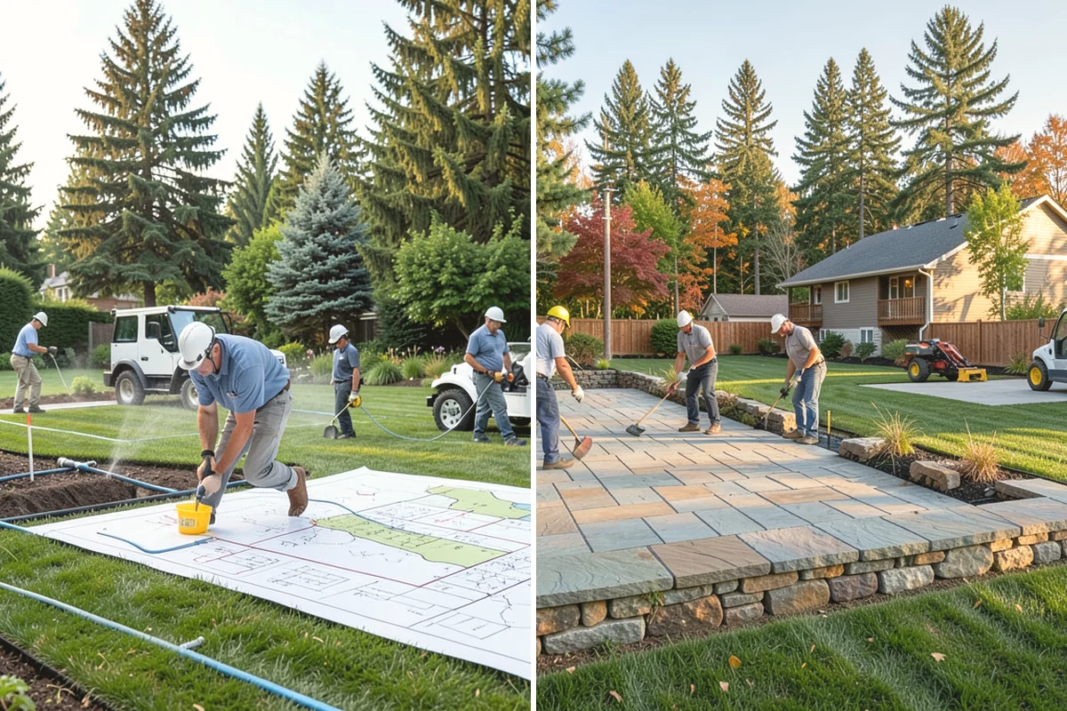 Decorative Rock Installation in Steilacoom, Pierce County, WA - Define and excavate the area