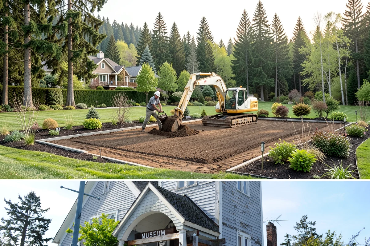 Decorative Rock Installation in Steilacoom, Pierce County, WA - Can be installed year-round.