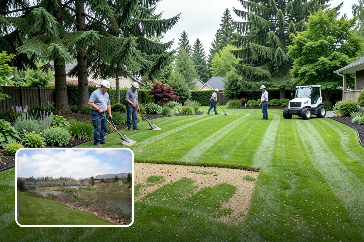 Decorative Rock Installation in Tukwila, King County, WA - Permanent cover that never needs replacing