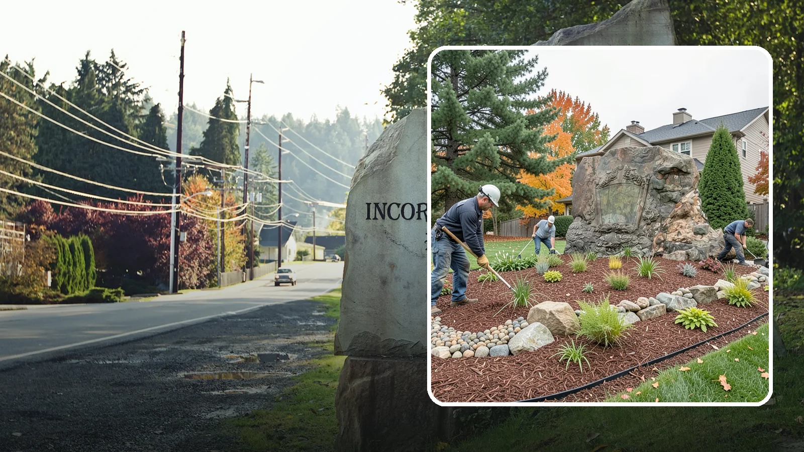 Decorative Rock Installation in Wilkeson, Pierce County, WA - Ornamental rock and decorative gravel installed for low-maintenance beds, borders, and accents.
