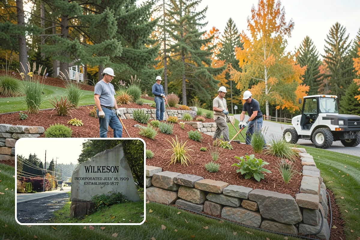 Decorative Rock Installation in Wilkeson, Pierce County, WA - Permanent cover that never needs replacing