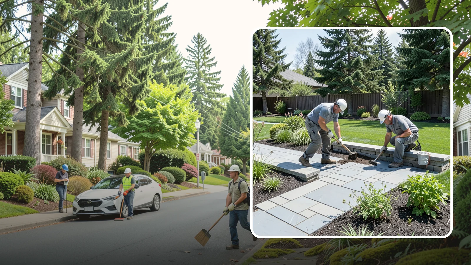 Decorative Stone Installation in Beaux Arts Village, King County, WA - Custom blends of accent stone tailored to your beds, borders, and hardscape for a cohesive designed look.