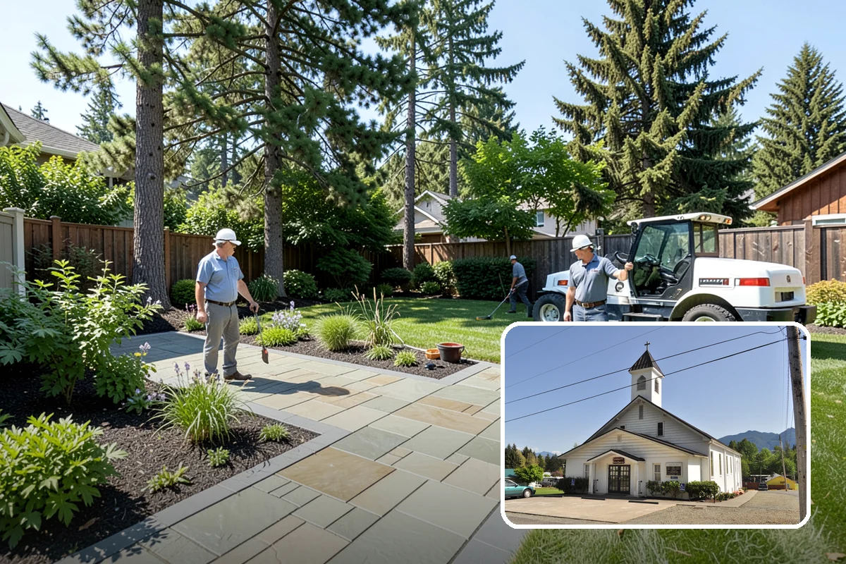 Decorative Stone Installation in Concrete, Skagit County, WA - Custom color and texture blends chosen for your home